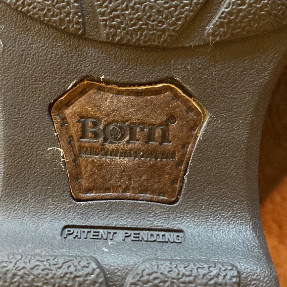 Born cognac leather/shearling lined boots, over the knee/ folds to knee - Picture 4 of 15